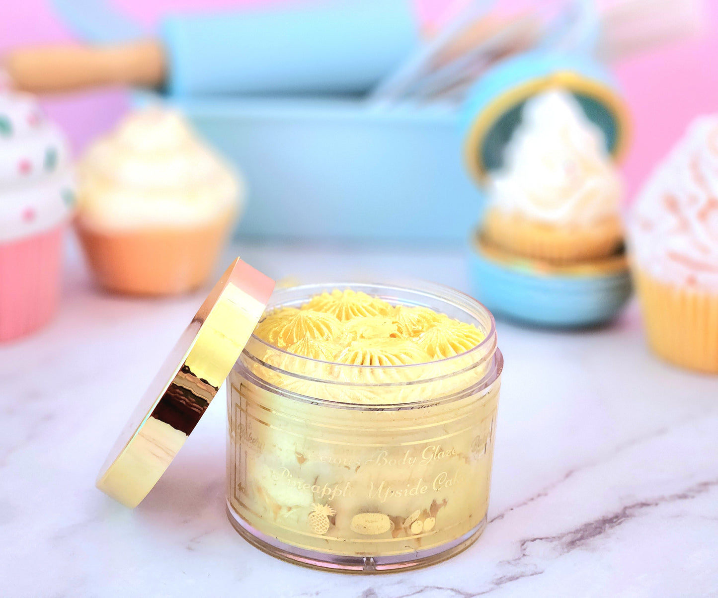 Pineapple Upside Down Cake Body Glaze