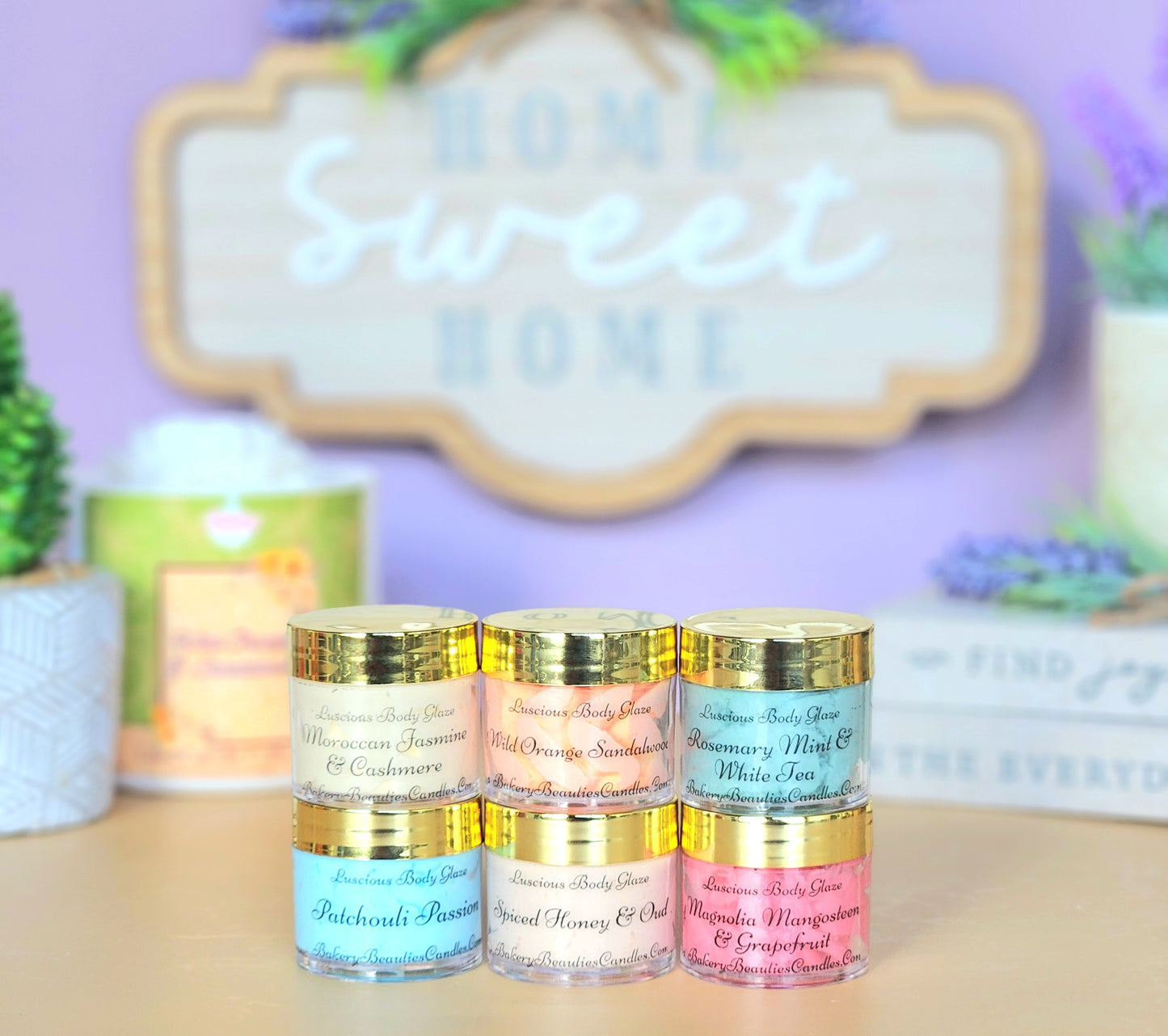 6pc Aromatherapy Mini Body Glaze Gift Set