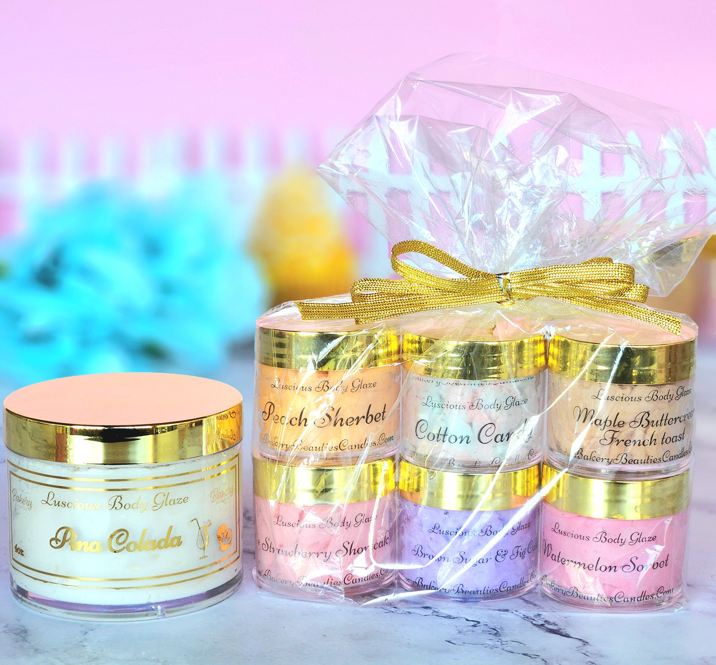 6pc Dessert Mini Body Glaze Gift Set