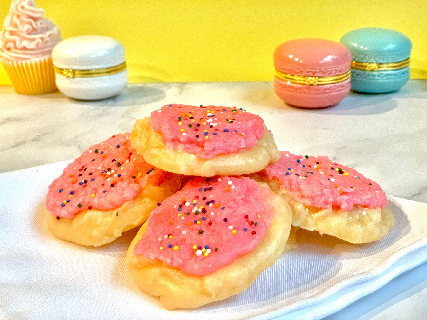4pc Pink Frosted Sugar Cookie Wax Melts