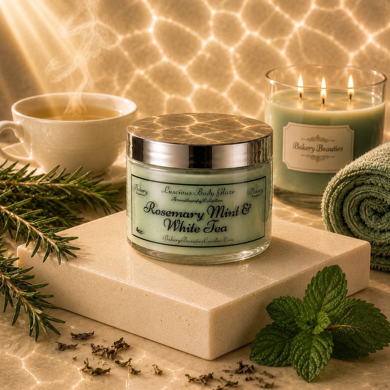 Rosemary Mint & White Tea Body Glaze