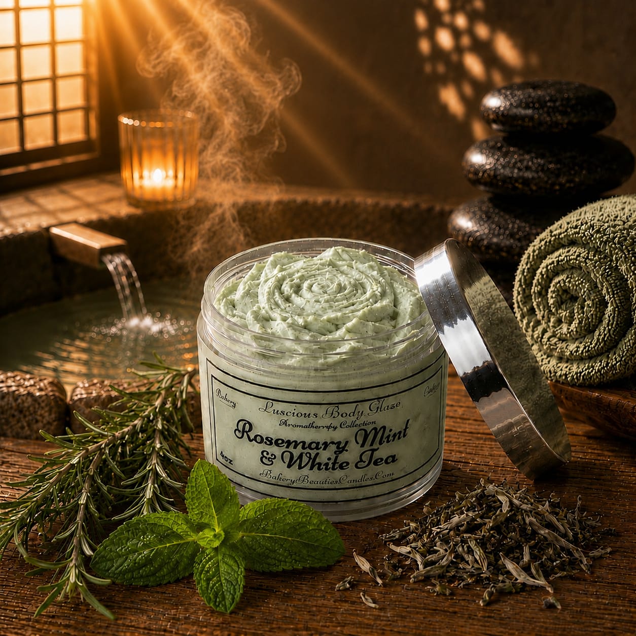 Rosemary Mint & White Tea Body Glaze