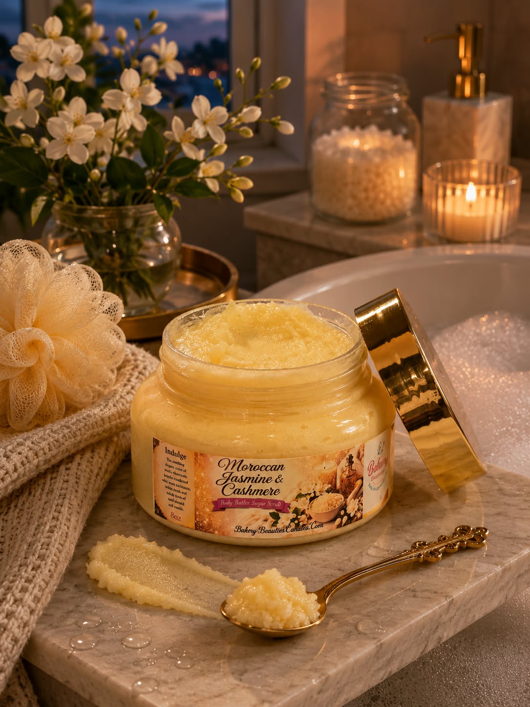 Moroccan Jasmine Cashmere Body Brûlée Sugar Scrub