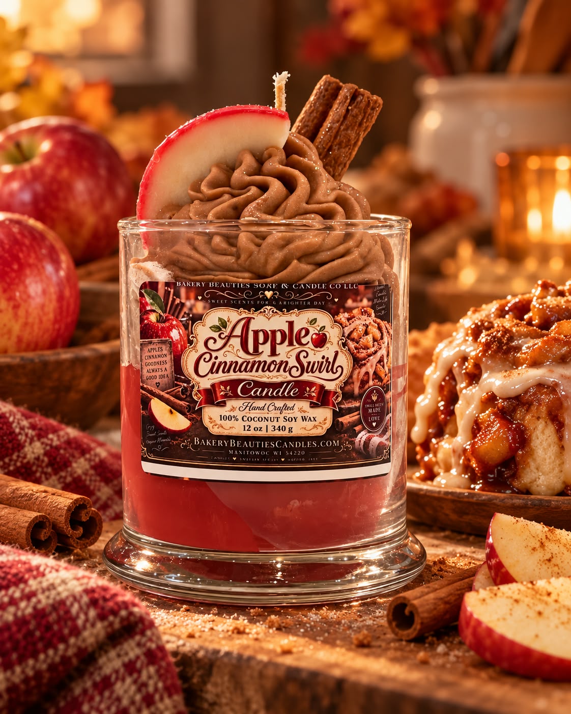 Apple Cinnamon Swirl Candle