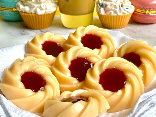 6pc Raspberry Thumbprint Cookie Wax Melts