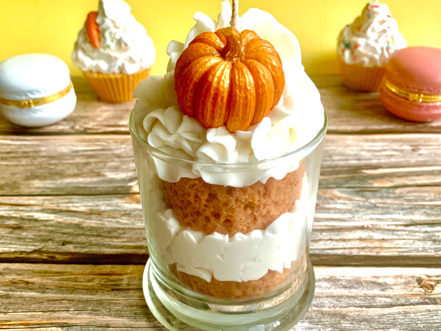 Pumpkin Spice Cake Cup Candle